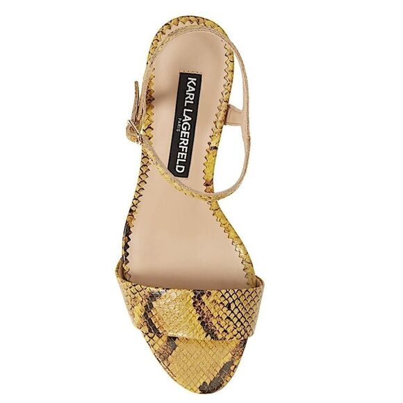 Karl Lagerfeld Paris Demas Snakeskin Effect Sandal - Picture 4 of 8